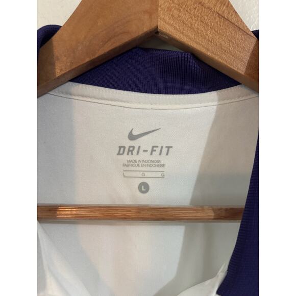 Kansas State Wildcats Nike Dri-Fit Polo Women's White/Purple Large - Picture 3 of 3